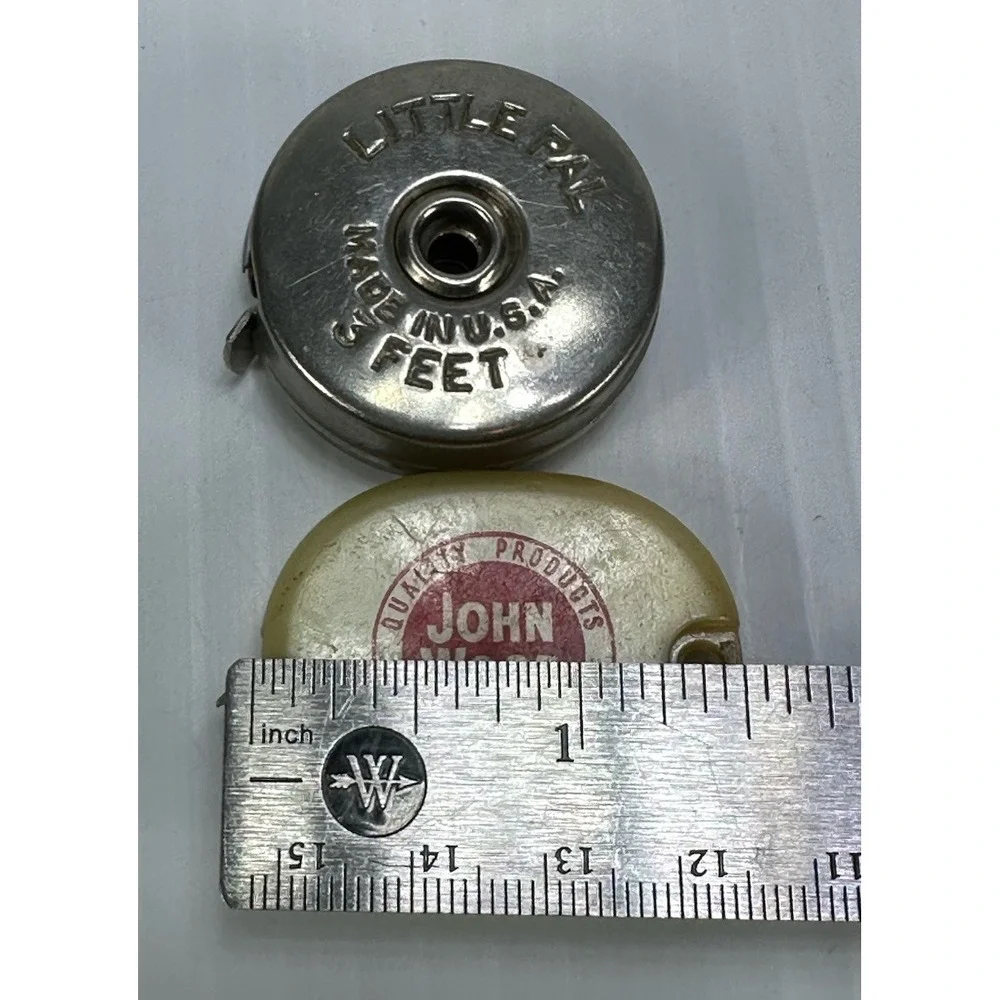 Vintage Little Pal 3FT &‎ John Wood Quality Products Since 1877 Tape Measure USA